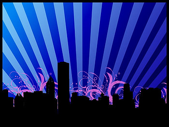 City, abstract HD wallpaper
