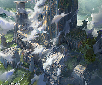Epic Fantasy Fortress, fantasy, building HD wallpaper