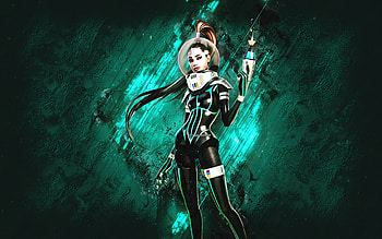 Fortnite Spacefarer Ariana Grande Skin, Fortnite, main characters, turquoise stone background, Spacefarer Ariana Grande, Fortnite skins, Spacefarer Ariana Grande Skin, Spacefarer Ariana Grande Fortnite, Fortnite characters HD wallpaper