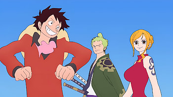 Luffy, Zoro & Nami, Anime, One Piece, Monkey D. Luffy, Roronoa Zoro, Nami (One Piece) HD wallpaper