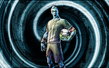Burial Threat, blue grunge background, Fortnite, vortex, Fortnite characters, Burial Threat Skin, Fortnite Battle Royale, Burial Threat Fortnite HD wallpaper