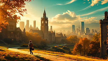 Stunning University Landscape: Ultra, university, cityscape, architecture, park HD wallpaper