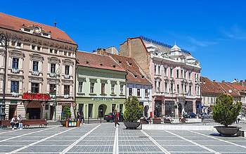Brasov, Romania, square, old town, houses, Romania HD wallpaper