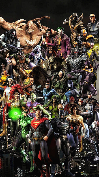 Injustice: Gods Among Us, , Ultimate battles, Superhero gathering HD phone wallpaper