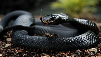Black mamba, Snakes HD wallpaper