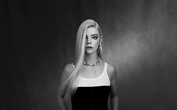 Anya Taylor Joy Monochrome , anya-taylor-joy, celebrities, girls, monochrome, black-and-white HD wallpaper