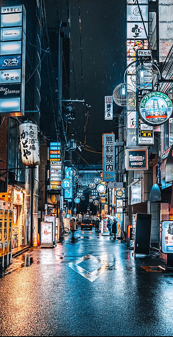 Japan Street 01, graph, road_surface HD phone wallpaper