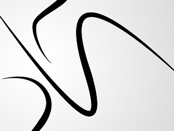 L8 - PL 1, white, black, line, alviyan, abstract, curve HD wallpaper