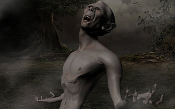 Vampire, creture, fantasy, dark HD wallpaper