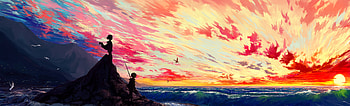 Scenery Watching The Time Flies , scenery, artist, artwork, digital-art, deviantart HD wallpaper