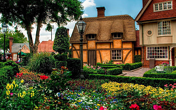 House, Cities, Nature, Flowers, Flower Bed, Flowerbed HD wallpaper