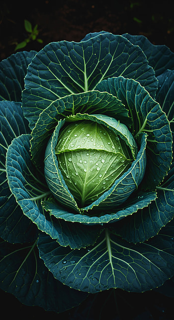 Emerald Cabbage — , vegetable HD phone wallpaper