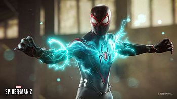 Marvel's Spider-Man 2: Electrifying Miles Morales, Miles Morales, video game, Marvel's Spider-Man 2 HD wallpaper