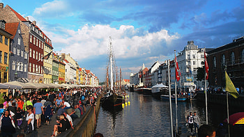 Cityscape, Nordic charm, Danish architecture, Vibrant streets HD wallpaper