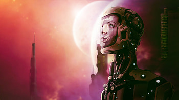 Space Girl, space, fantasy-girls, digital-art, artist HD wallpaper