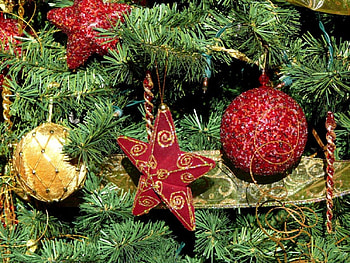 Christmas Stars And Balls, balls, stars, christmas, christmas tree HD wallpaper