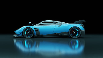 Pagani Huayra, Pagani, car, Pagani Huayra, blue HD wallpaper