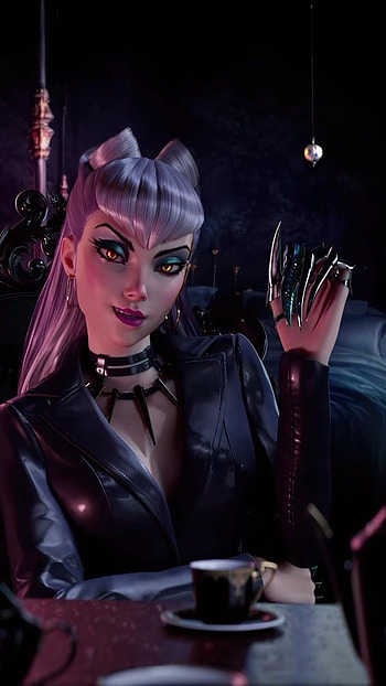 Evelynn lol, guapa, hermoso, KDA, league of legens HD phone wallpaper