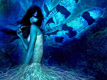 Doing Evil, fairy, sprite, women, fantasy HD wallpaper