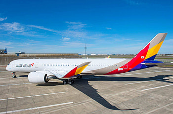 Asiana Airlines (Travels), Airbus A350-900, New aircraft delivery, Fleet expansion HD wallpaper