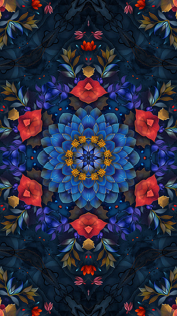 Kaleidoscope Bloom , kaleidoscope HD phone wallpaper