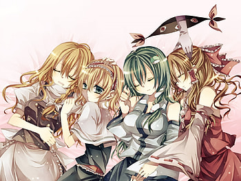 Anime Sleeping, anime, cute anime, dresses, beautiful girls HD wallpaper