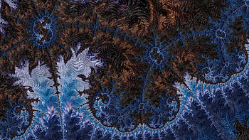 Trippy Psychedelic Fractal, trippy, psychedelic, trance, blue, dark, Abstract, fractal, abstract blue HD wallpaper
