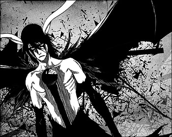 ulquiorra, wings, bleach, black, anime, attack, devil, fight HD wallpaper