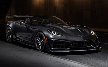 2019 Chevrolet Corvette ZR1, black cars, chevrolet, cars, front view, vehicles, corvette HD wallpaper