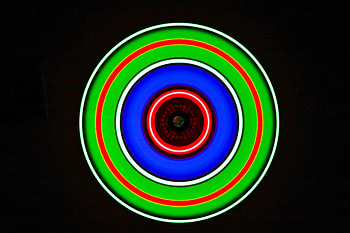 Miscellanea, Miscellaneous, Multicolored, Motley, Neon, Glow, Circle HD wallpaper
