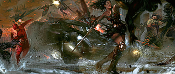 Justice League Flash Wonder Woman Aquaman Artwork, justice-league, flash, wonder-woman, aquaman, artwork HD wallpaper
