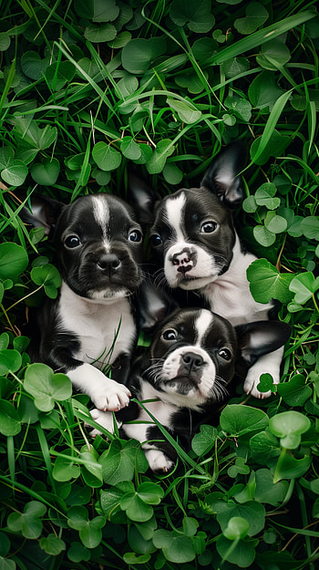 Boston Terrier Puppies HD phone wallpaper