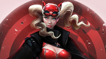 Ann Takamaki Persona 5, persona-5, games, artist, artwork, digital-art, artstation, fantasy-girls HD wallpaper