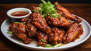 Succulent Chicken Wings, Chicken Wings, food, chicken HD wallpaper