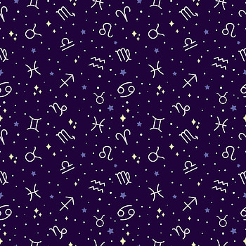 Zodiac Signs, Seamless pattern, Dark background, Zodiac symbols HD phone wallpaper