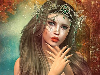 Girl, Rendering, Face, Jewelry HD wallpaper