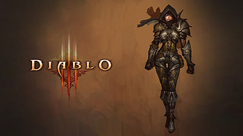 Diablo 3 - Demon Hunter, blizzard, diablo 3, demon hunter, graphics, illustration, character, diablo, typography, video games HD wallpaper