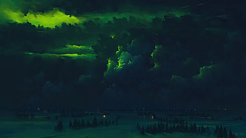 Verdant Sky Clouds Aurora , aurora, clouds, artist, artwork, digital-art, deviantart HD wallpaper