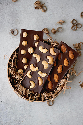 Food, Chocolate, Desert, Nuts, Sweets HD phone wallpaper