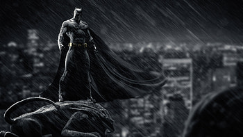 Batman Above The City, batman, superheroes, artist, artwork, digital-art HD wallpaper