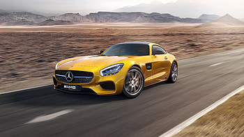 Yellow Mercedes Benz Amg GT , mercedes-amg-gtr, mercedes, cars, 2019-cars, behance HD wallpaper