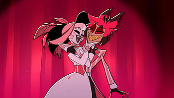 Hazbin Hotel Quad — Alastor & Charlie's Crimson Waltz, TV Show, Hazbin Hotel, Alastor (Hazbin Hotel), Charlie Morningstar HD wallpaper