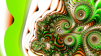 Trippy Psychedelic Fractal, trippy, psychedelic, aesthetic, Abstract, fractal HD wallpaper