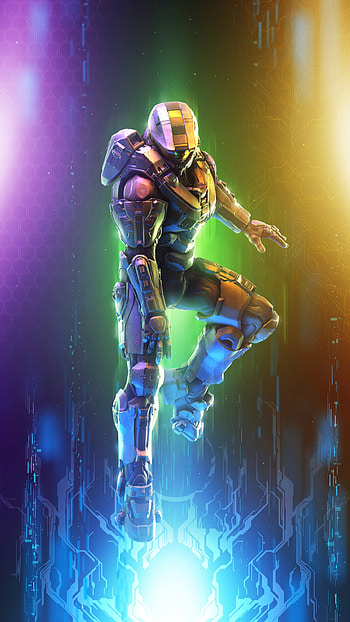 Halo Master Chief artwork, gaming , backgrounds, Legendary hero HD phone wallpaper