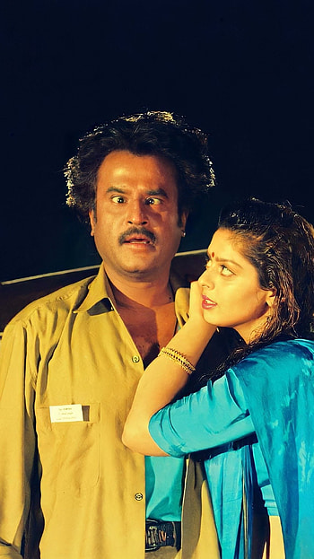 Basha, rajinikanth, nagma, tamil movie HD phone wallpaper