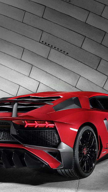 Lamborghini Aventador LP 750, Superveloce coupe, Red cars & bikes HD phone wallpaper