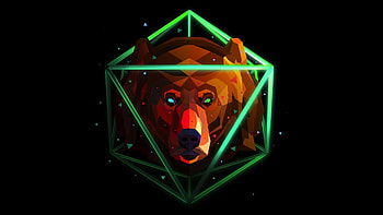 Bear , Striking animal design, Creative animal concept, Artistic animal representation HD wallpaper