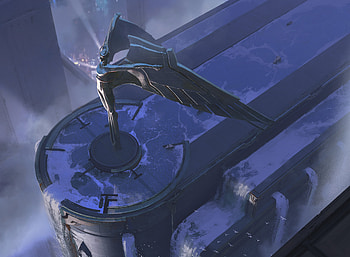 Angel of New Capenna, fantasy, statue HD wallpaper