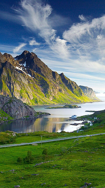 Lofoten archipelago, Landscapes HD phone wallpaper