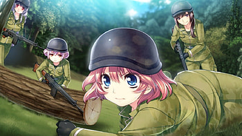 gun knight girl, guns, girl, soldier, helmet HD wallpaper
